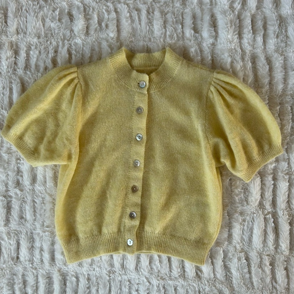 New Doen Anisa Cardigan in Dandelion - Picture 6 of 14